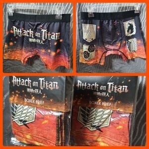 Lot Of 2 Ripple Junction Attack On Titan Shield Boxer Briefs Mems Small NWT